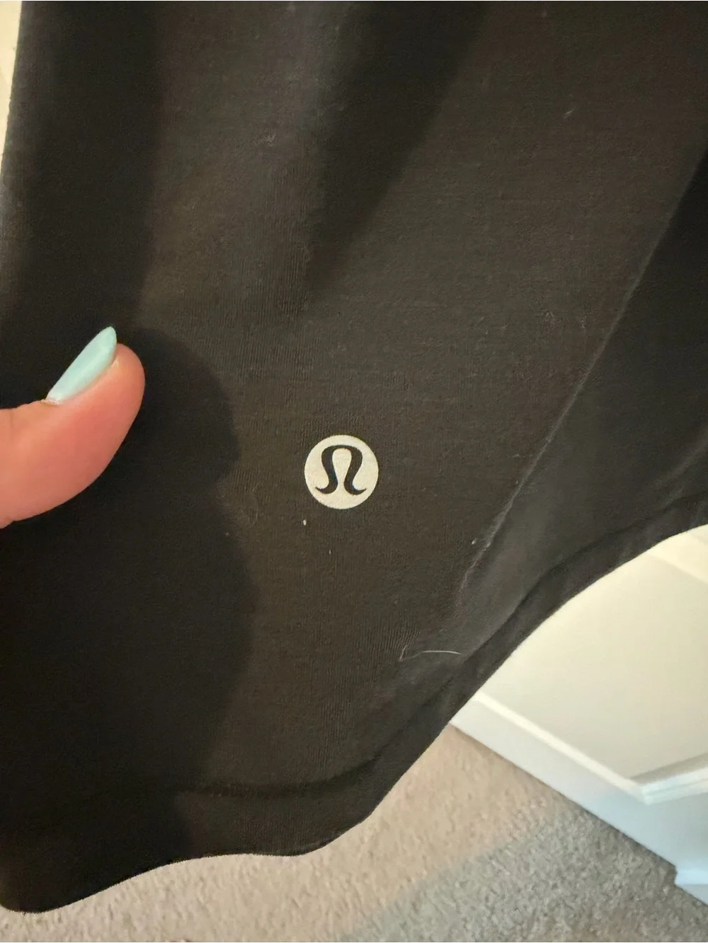 Black Lululemon muscle tank